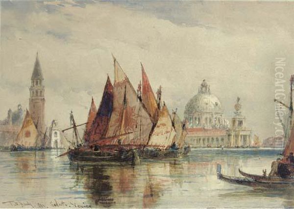 San Giorgio Maggiore And The Salute Oil Painting by Thomas Bush Hardy