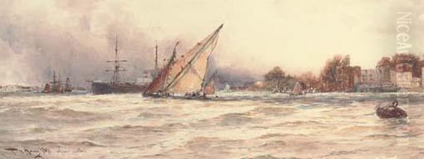 Upnor Castle Oil Painting by Thomas Bush Hardy