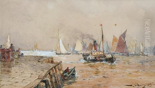 Scarborough Oil Painting by Thomas Bush Hardy