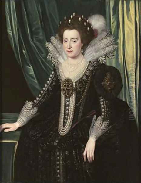 Elizabeth of Bohemia The Winter Queen early 1620s Oil Painting by Michiel Jansz. van Miereveld