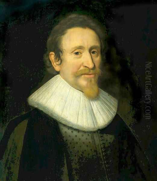 Portrait of Hugo de Groot Oil Painting by Michiel Jansz. van Miereveld