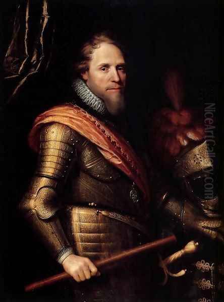 Portrait of Maurits, Prince of Orange-Nassau Oil Painting by Michiel Jansz. van Miereveld