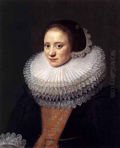 Portrait of a Woman 3 Oil Painting by Michiel Jansz. van Miereveld