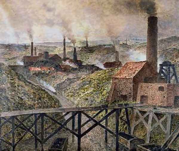 In the Black Country 1890 Oil Painting by Constantin Meunier