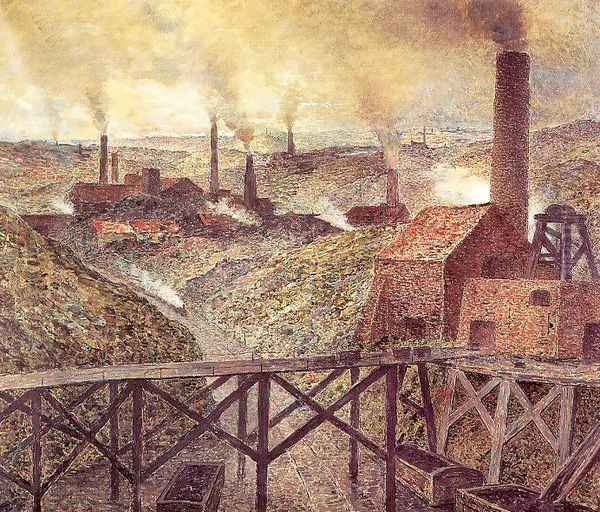 In the Black Country 1893 Oil Painting by Constantin Meunier