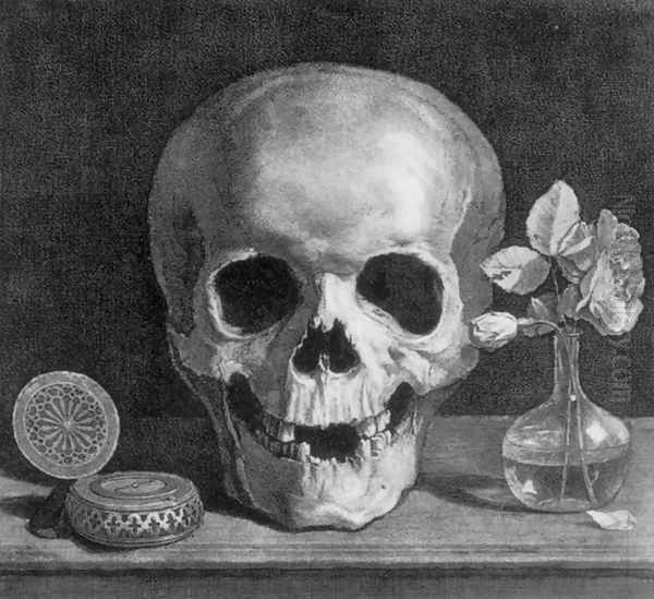 Memento Mori Oil Painting by Jean Morin