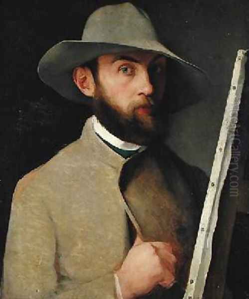 Self Portrait 1890 Oil Painting by Charles Maurin