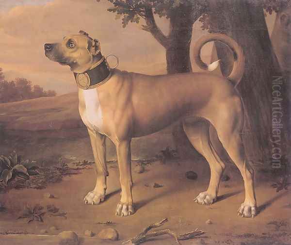 Ulmer Dogge 1705 Oil Painting by Johann Christof Merck