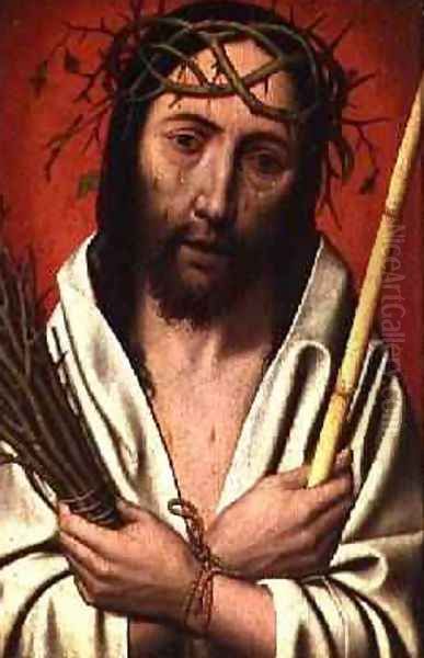 Christ Crowned with Thorns Oil Painting by Jan Mostaert