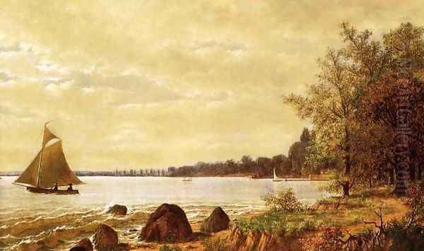 Lake Mendota, Wisconsin Oil Painting by Joseph Rusling Meeker