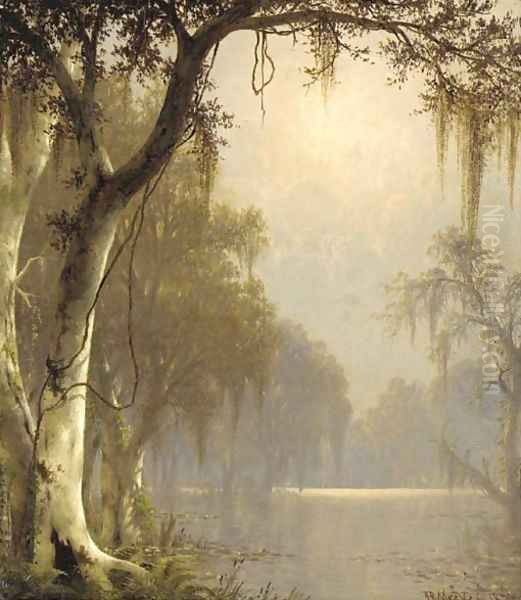 Sunlight on the Bayou Oil Painting by Joseph Rusling Meeker