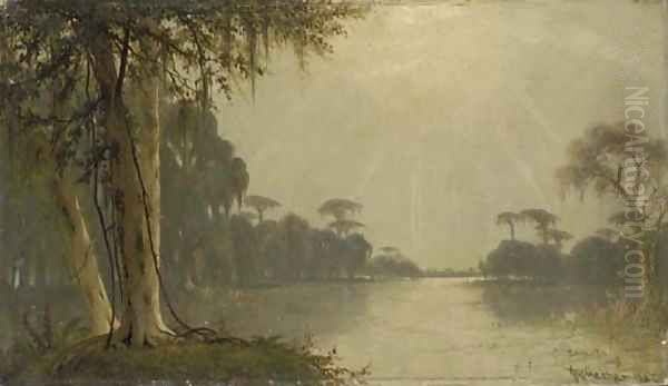 Lake Providence, Louisiana Oil Painting by Joseph Rusling Meeker