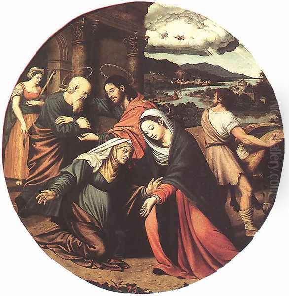 The Visitation Oil Painting by Vicente Masip