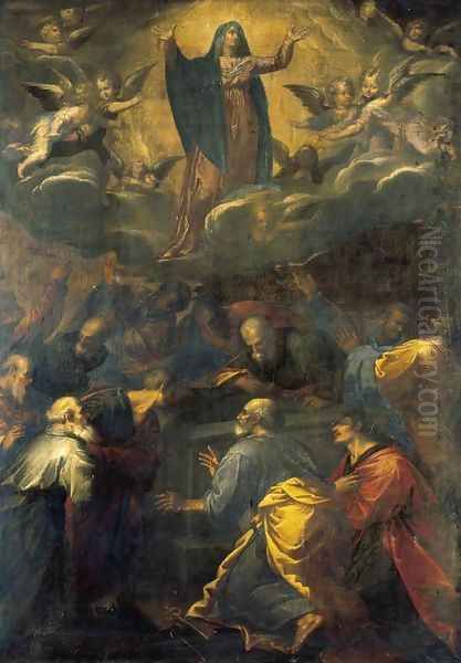 Assumption of the Virgin 1581-83 Oil Painting by Girolamo Muziano