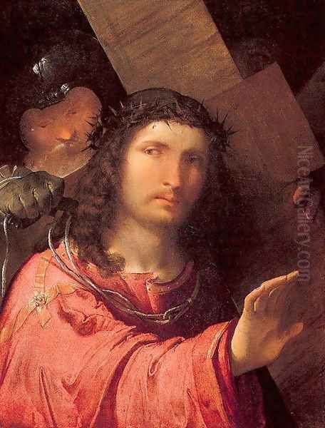 Christ Carrying the Cross 1515 Oil Painting by Altobello Melone