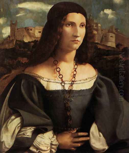 Portrait of Alda Gambara 1515-16 Oil Painting by Altobello Melone