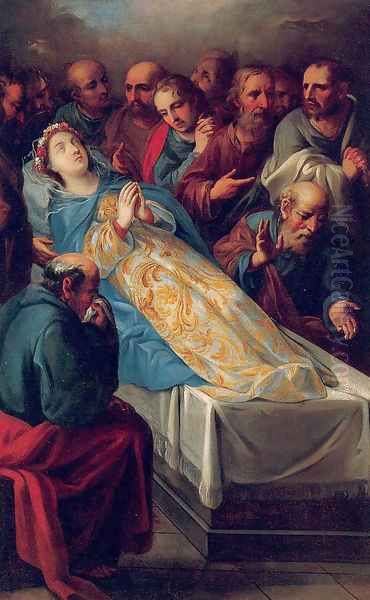 The Dormition of the Virgin 1720-40 Oil Painting by Francisco Martinez