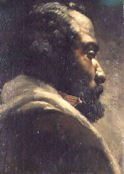 Head of a Negro Oil Painting by Matthijs Maris