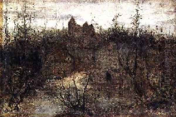 The Enchanted Castle 1887 Oil Painting by Matthijs Maris