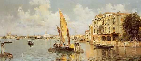 The Grand Canal Oil Painting by Antonio Maria de Reyna