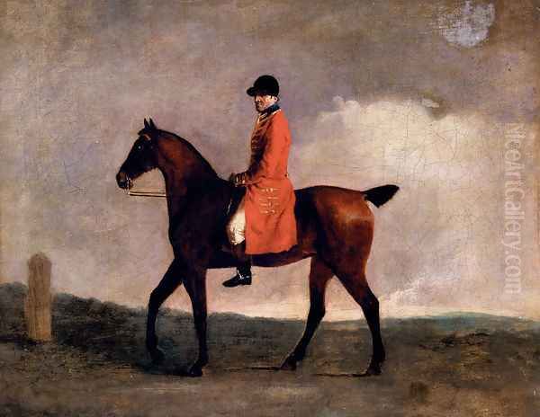 A Hunt Servant Oil Painting by Ben Marshall