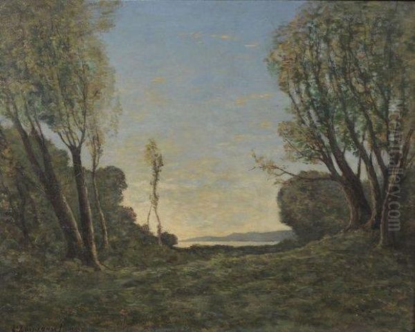 Paysage Oil Painting by Henri-Joseph Harpignies