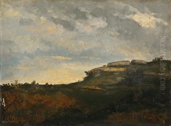 Paysage Oil Painting by Henri-Joseph Harpignies