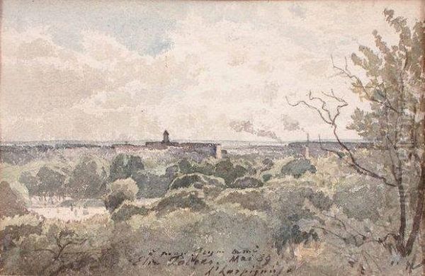 Paysage Oil Painting by Henri-Joseph Harpignies