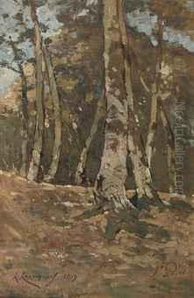 The Forest Of Saint-prive Oil Painting by Henri-Joseph Harpignies