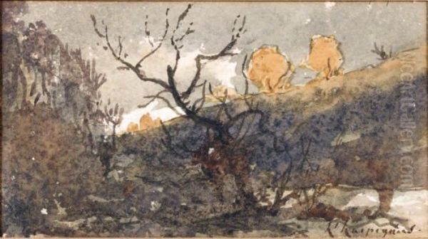 Le Sentier Oil Painting by Henri-Joseph Harpignies