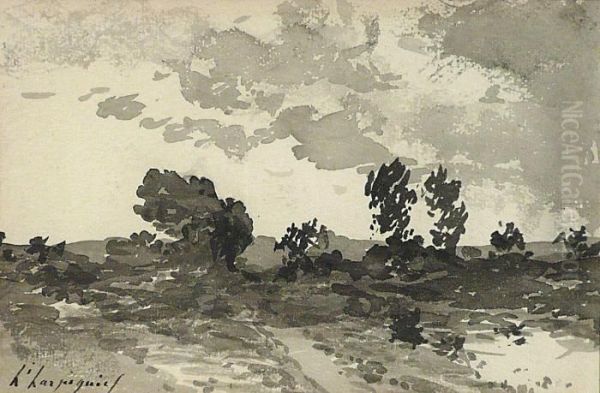 Paysage Oil Painting by Henri-Joseph Harpignies