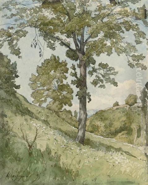 Paysage Oil Painting by Henri-Joseph Harpignies