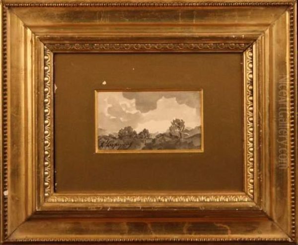 Paysage Oil Painting by Henri-Joseph Harpignies