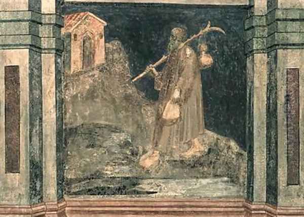 The Pilgrim after Giotto 1450 Oil Painting by Nicolo & Stefano da Ferrara Miretto