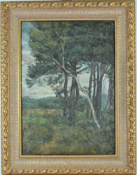 Sous-bois Oil Painting by Henri-Joseph Harpignies