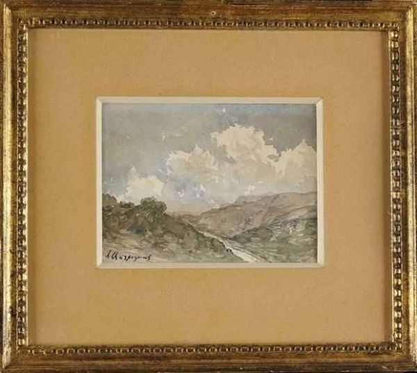 Vue D'un Vallon Oil Painting by Henri-Joseph Harpignies