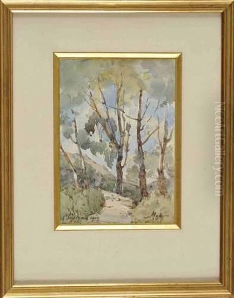 Chemin Dans Les Bois Oil Painting by Henri-Joseph Harpignies