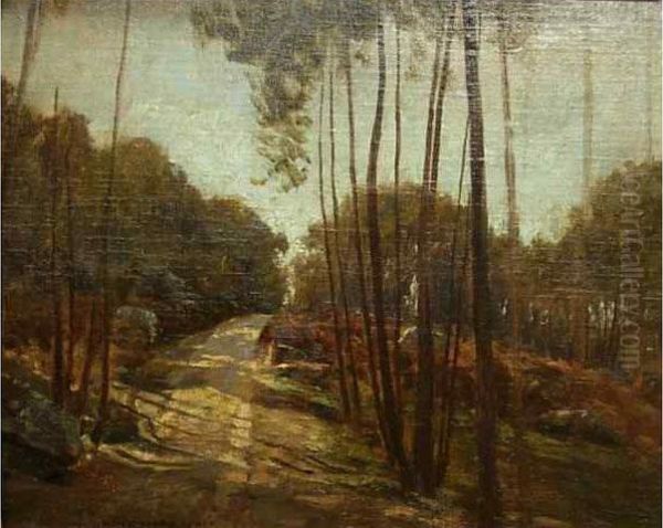 Paysage En Sous Bois Oil Painting by Henri-Joseph Harpignies