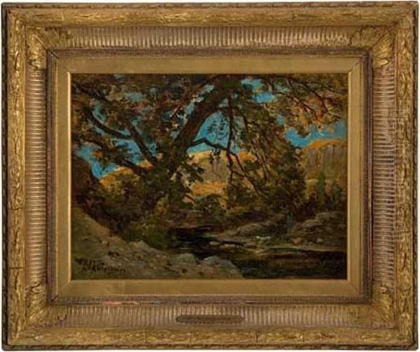 Paysage Montagneux Oil Painting by Henri-Joseph Harpignies