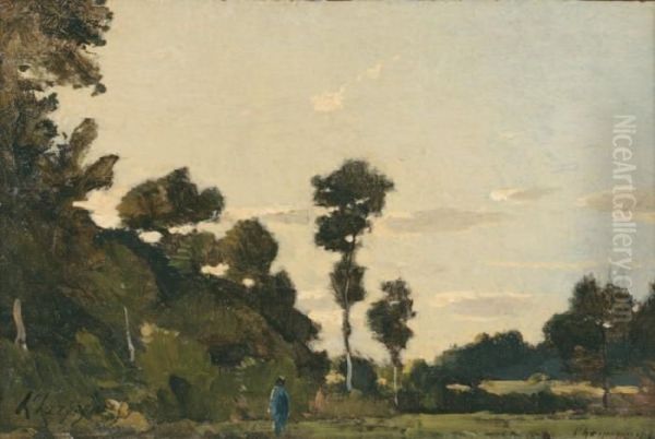 Les Environs De Clisson Oil Painting by Henri-Joseph Harpignies