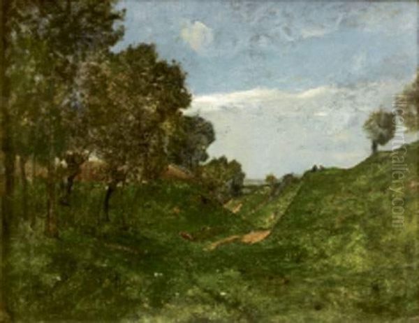 Paysage Aux Collines Oil Painting by Henri-Joseph Harpignies