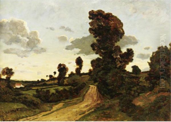 Paysage D'ete Oil Painting by Henri-Joseph Harpignies