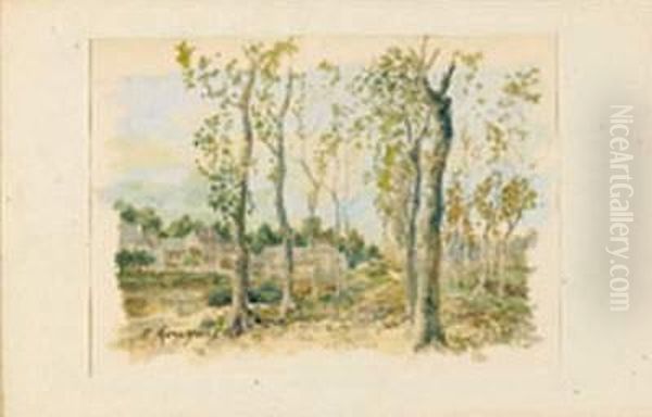 Paysage Oil Painting by Henri-Joseph Harpignies