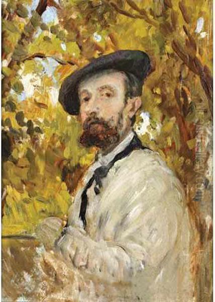 Portrait D'artiste, Sonami Verdun Oil Painting by Henri-Joseph Harpignies