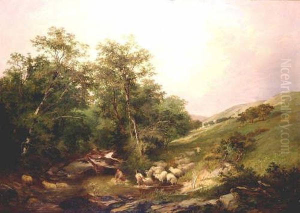 Pastoral Scene Oil Painting by Henri-Joseph Harpignies