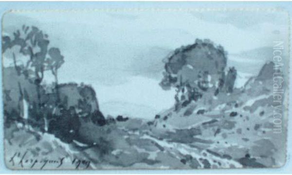 Paysage Arbore by Henri-Joseph Harpignies