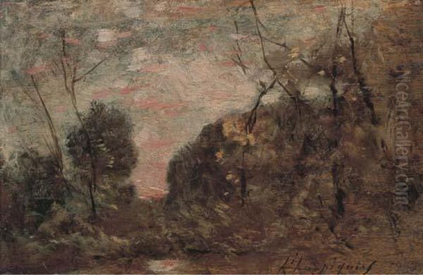 Paysage Oil Painting by Henri-Joseph Harpignies