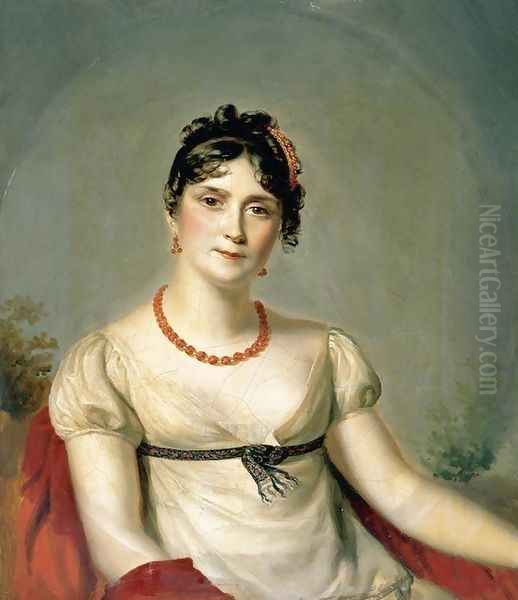 Portrait of the Empress Josephine of France c. 1812 Oil Painting by Firmin Massot