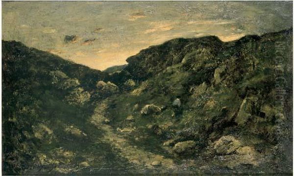 Paysage Oil Painting by Henri-Joseph Harpignies