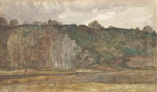 The Crest Of A Hill Oil Painting by Henri-Joseph Harpignies